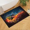 Electric Fire Guitar Fusion Non-Slip Home Carpet Design for Office Decor Living Room Bedroom Gift