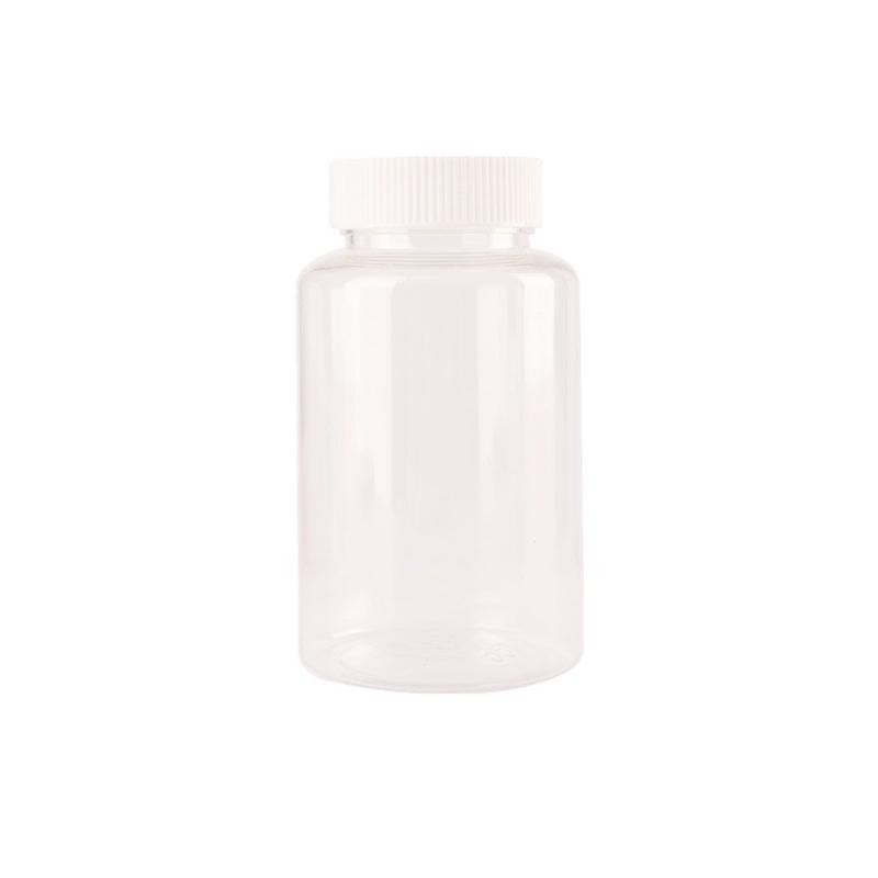 Transparent Refillable Plastic Bottle 15ml 30ml 50ml 100ml 250ml 500ml White Cap Leakproof for Essential Oil Perfume Storage