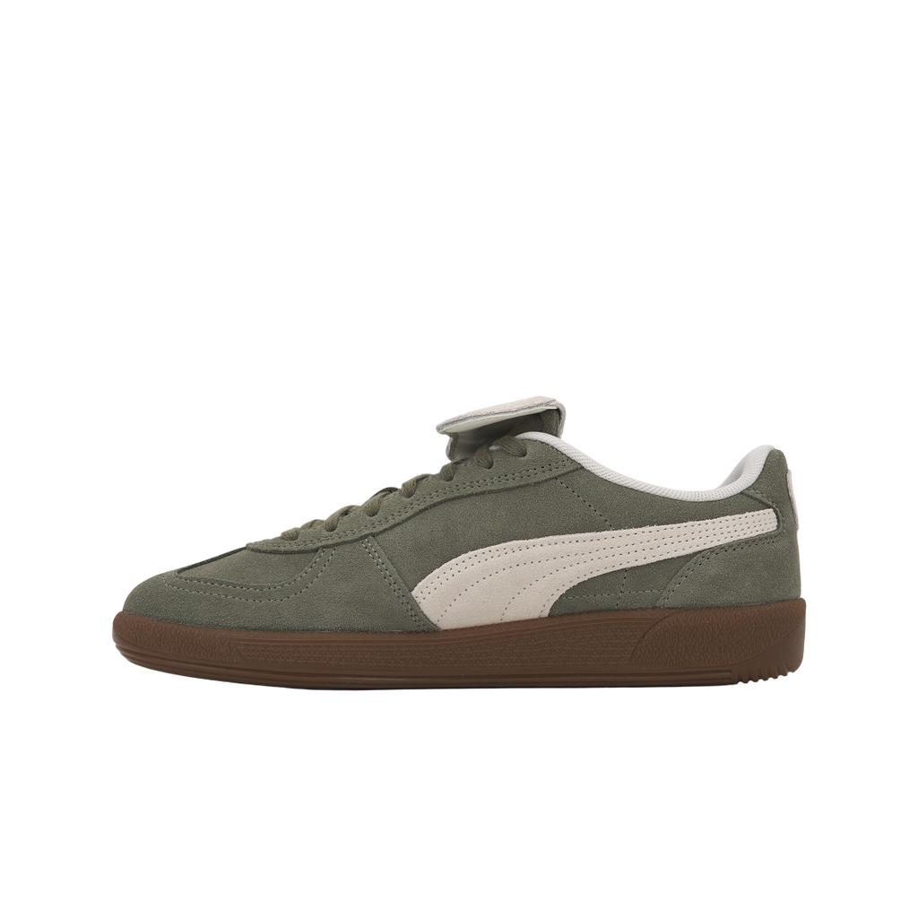 Puma Palermo Premium Suede Velvet Moss Unisex Sneaker Grün Warmweiß 402350-02