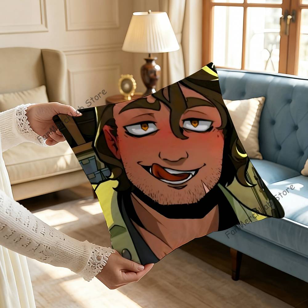 BBoyfriend To DDeath Anime Pillow Covers Cartoon Sofa Decorative Home Doublesided Printing Short Plush Cute Cushion Cover