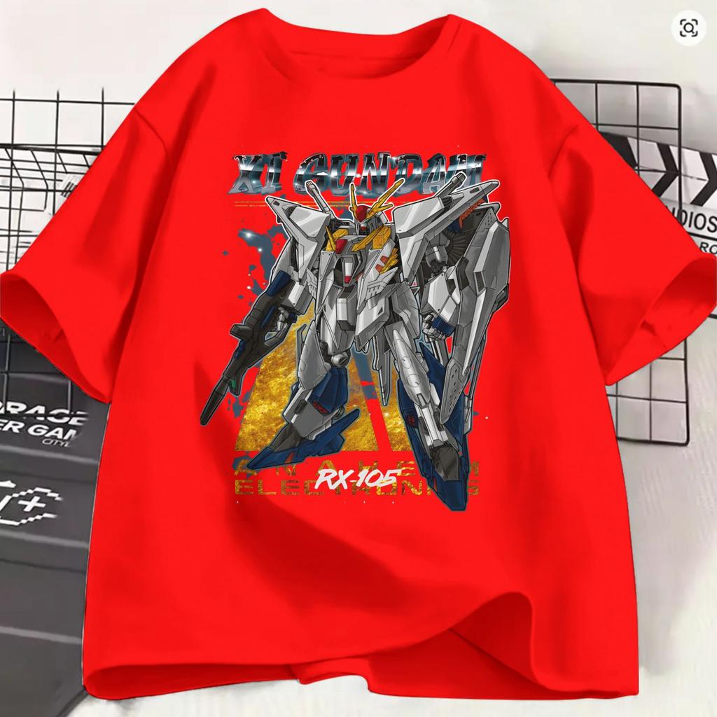 Gundam Cotton TShirt For Adult Summer Classic T Shirts O Neck Trendy Cool Tees Oversized Cheap Clothing