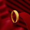 Plated Gold Beautiful Coin Ring For Women Adjustable Size Chic Ring Accessory