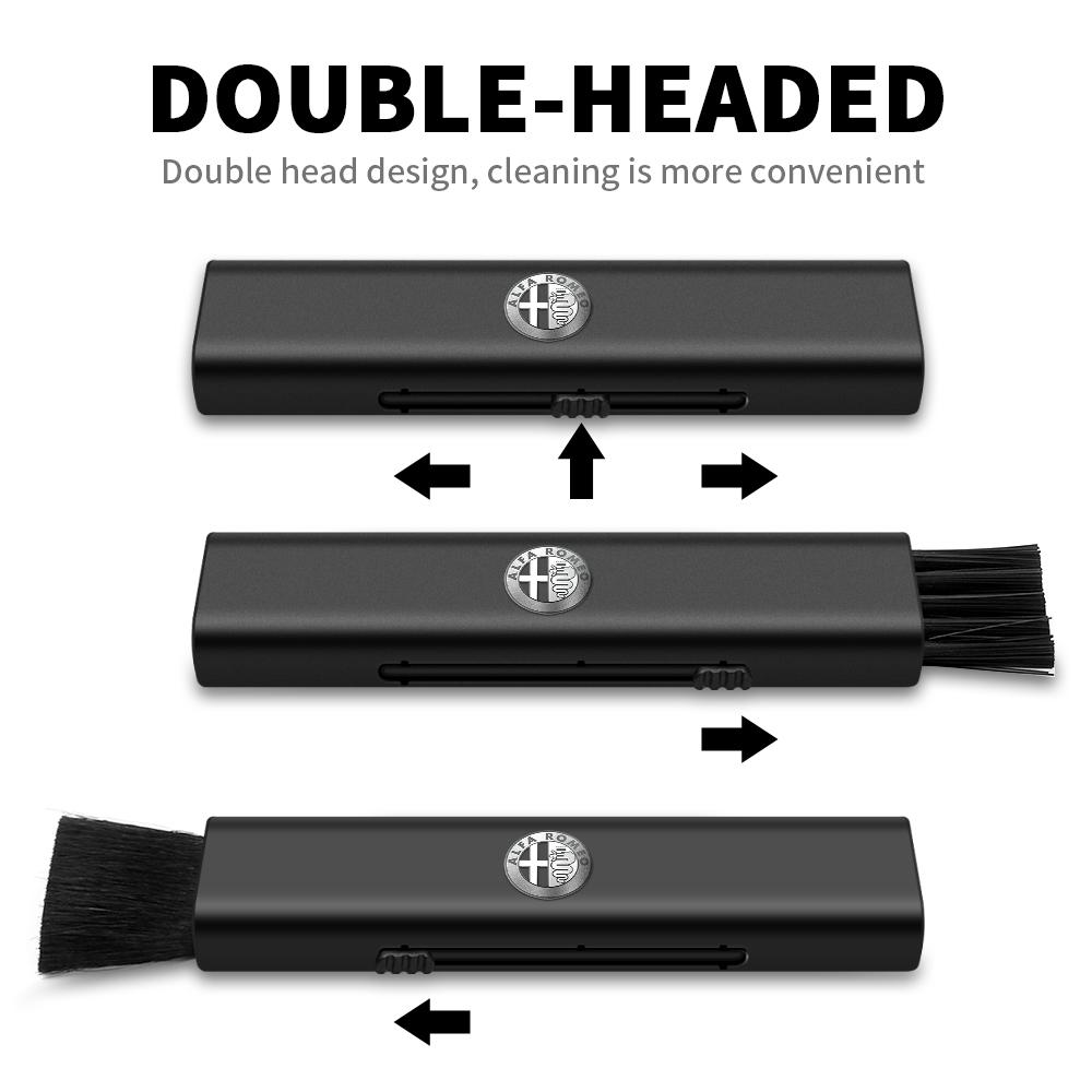 Car Interior Cleaning Soft Brush Air Vent Valve Cleaner Tools For Alfa Romeo 156 159 147 Giulia Giulietta Stelvio MiTo Sportiva
