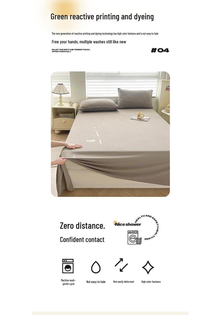 Premium Puff Yarn Bed Sheet & Pillowcase Set - Single, All-Season, Perfect for Dorms – Super Comfortable & Stylish