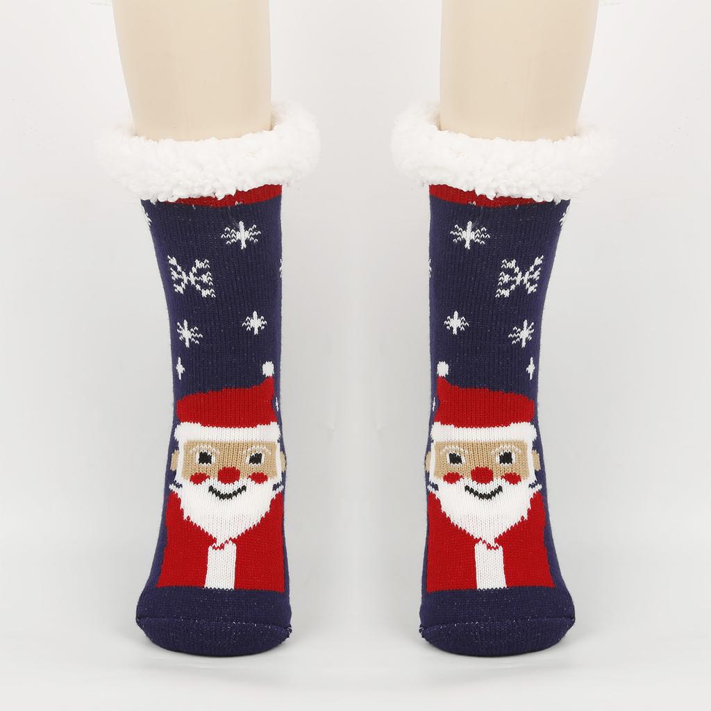 Women's Christmas Socks Floor Socks Snow Boots Thickened Fleece Home Sleep Socks Carpet Sock Covers
