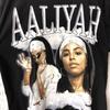 [USED] C2070 Aaliyah Graphic T-Shirt, Black, Vintage Overseas Clothing