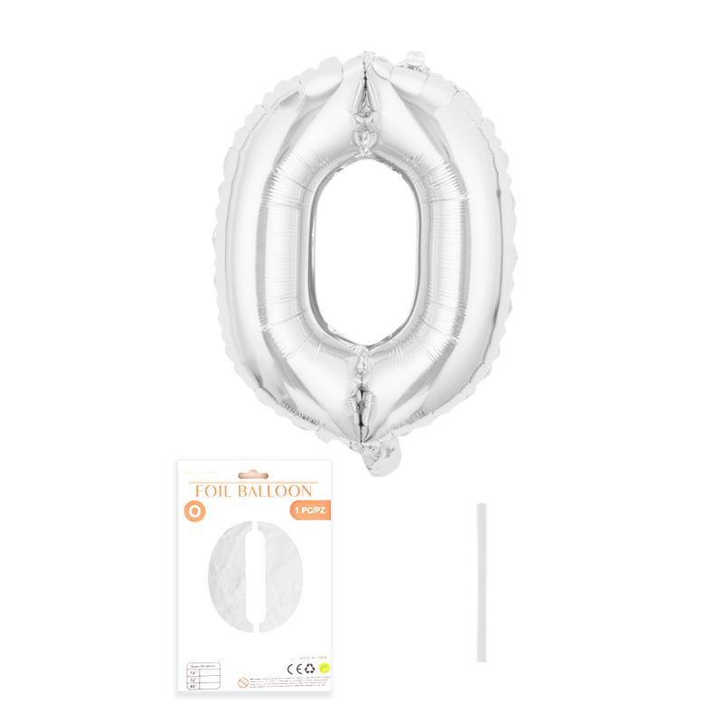 Independent Paper Card Packaging 16-Inch English Letter Aluminum Film Balloon Birthday Party Decoration Arrangement Aluminum Foil Balloon