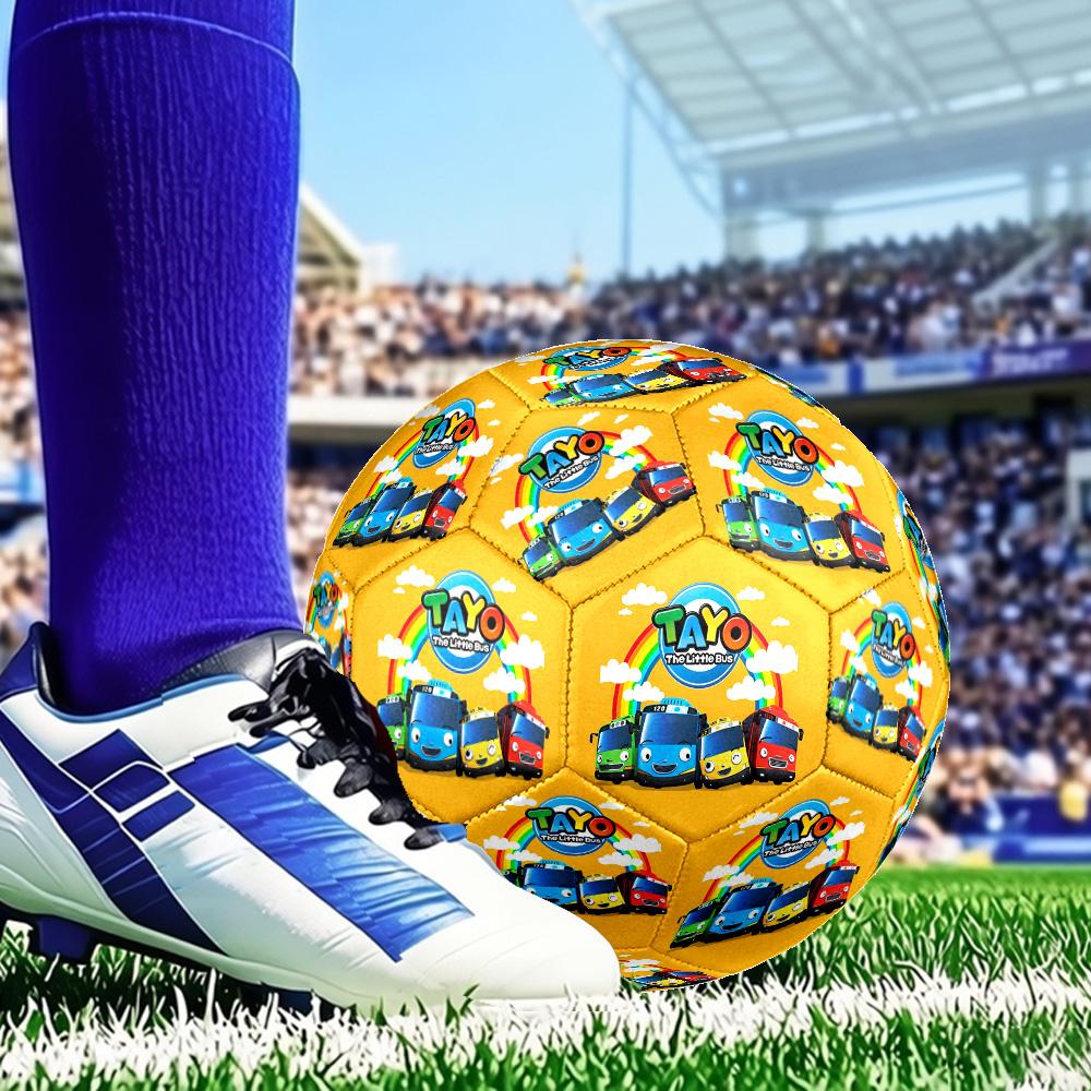 Adventure With Mateo The Little Bus Size 5 Soccer Ball, Suitable for Training and Matches, High-Elasticity, Wear-Resistant Material Gift for Fan