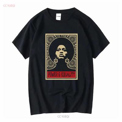 Expresní doručení Tričko Angela Davis Historie černochů Vintage s Pro něj Pro ni Síla Afroameričan dlouhý nebo krátký rukáv vintage