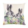 Home Nordic Easter Bunny Pillow Cover Sofa Pillow Bedside Pillow Cover Linen Pillow Cover