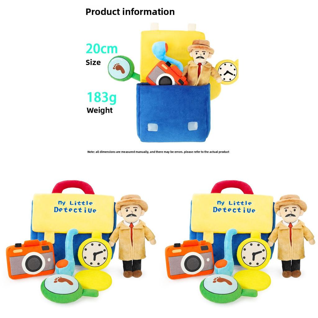 Detective Plush Toy Family Role Play Doll For Kids And Adults