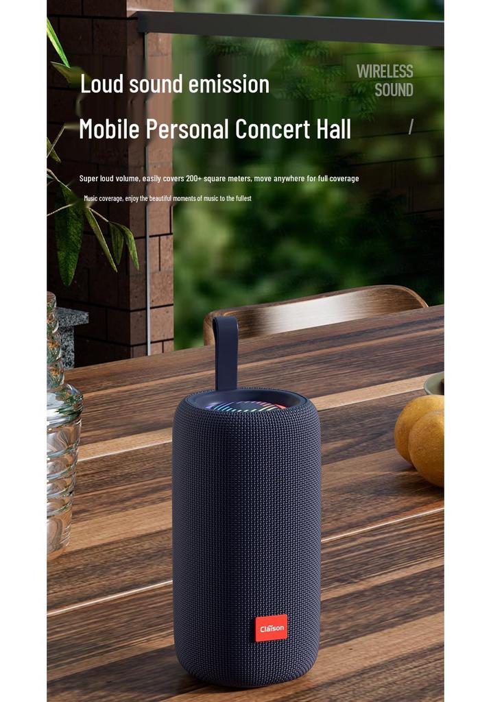 T65 Portable Bluetooth Speaker: High-Volume, Super Bass, Long Battery Life, Compact, Outdoor-Ready, High-Quality Sound Player