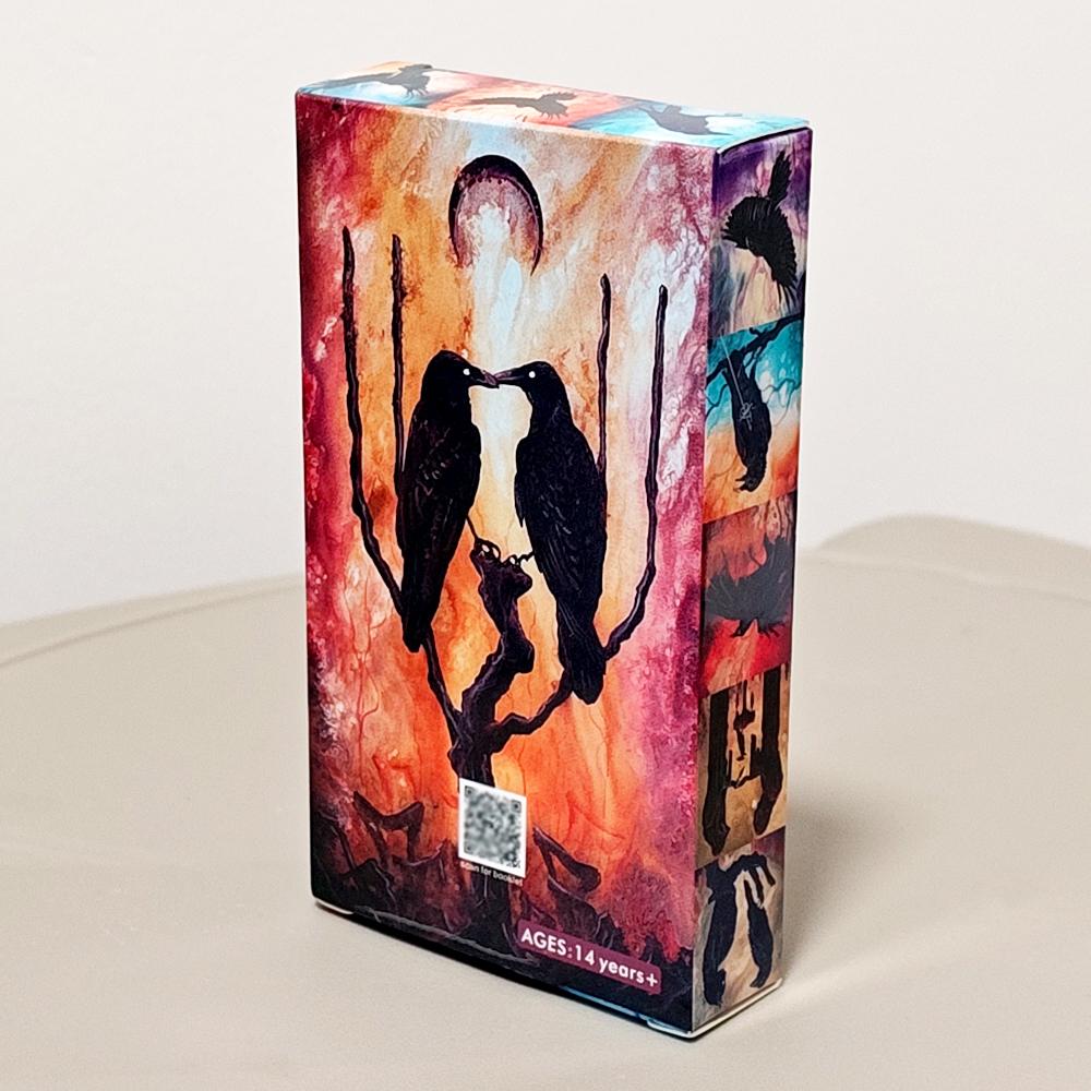 Wisdom of The Raven Oracle Deck - 52 Card Oracle Deck 10.3 X 6 Cm Featuring Original Surreal & Fantasy Raven Art