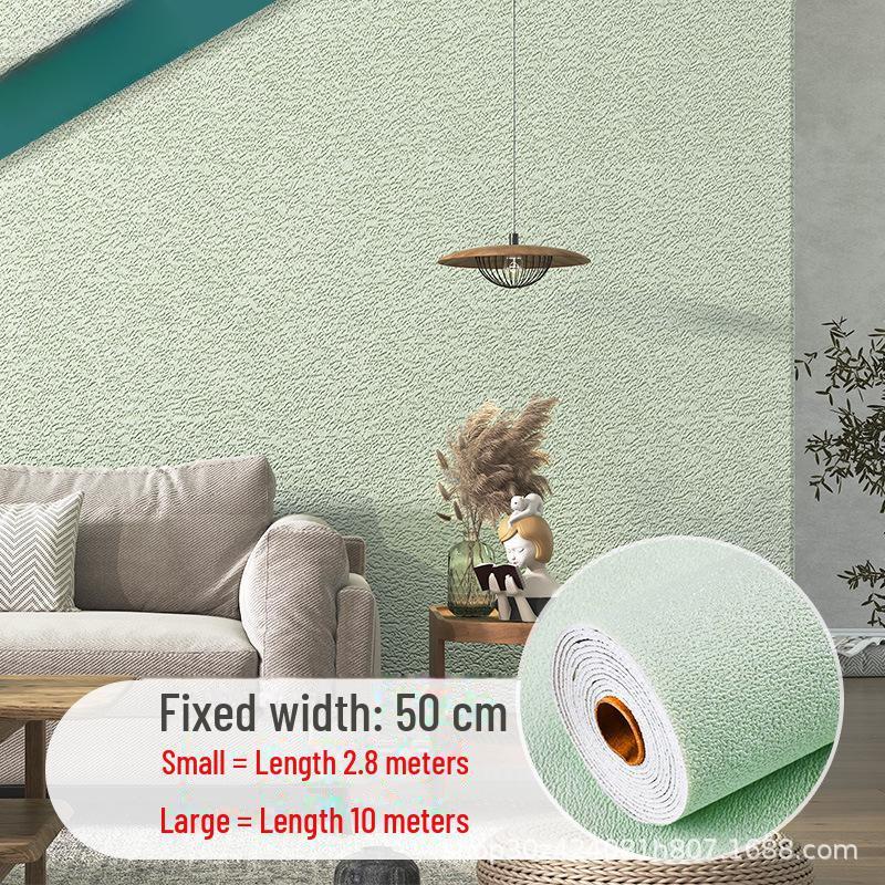 

3D самоклеящиеся водонепроницаемые настенные наклейки для спальни и гостиной - влагостойкое украшение для скрытия дефектов 10m x 50cm x 2.5mm зелёный