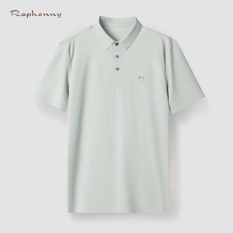 Raphenny Men s Business Casual Short-Sleeve Polo Shirt L