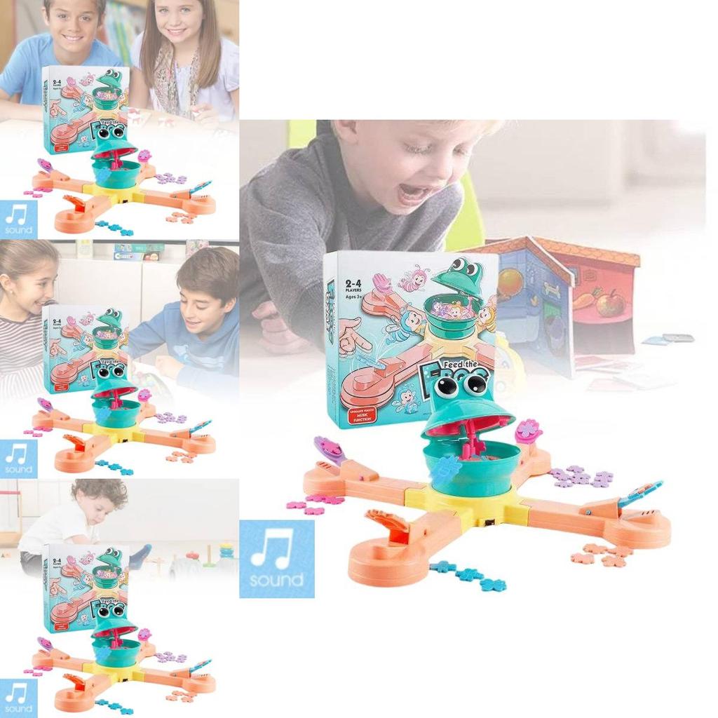 Colorful Electric Frog Adventure Game For Fun Interactive Dinosaur Feeding Play
