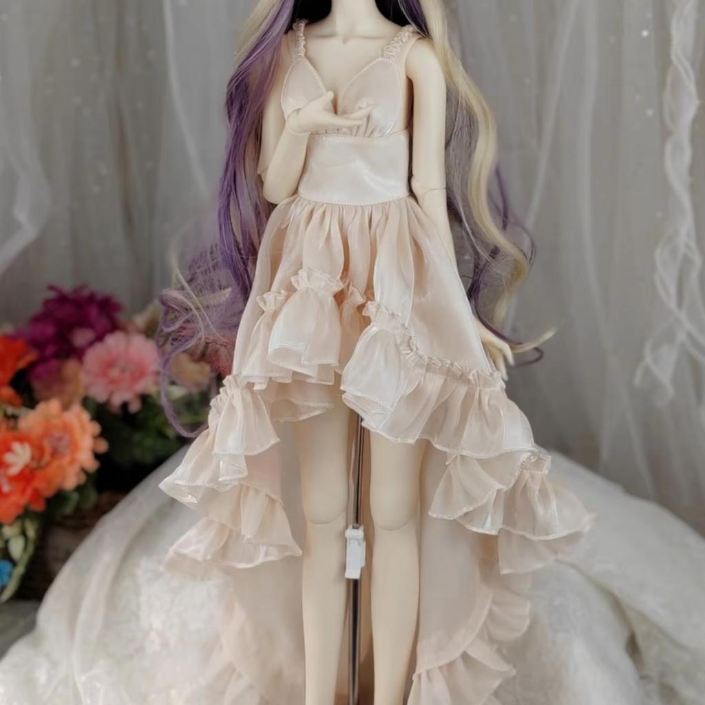 () 1/3 1/4 1/6 Doll's Clothes for 60/45/30cm Bjd Doll Diy Girl Toys Princess Skirt Dress Up Doll Accessories, No Doll