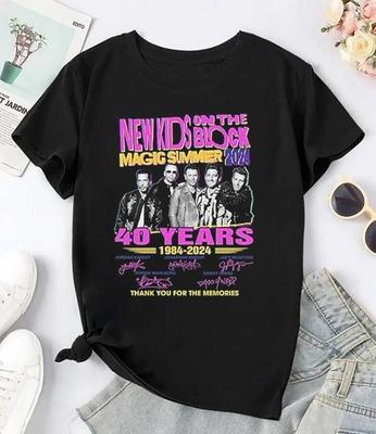 Vintage Nkotb 40 Jahre T-Shirt New Kids On The Block The Magic Summer Tour 2024