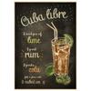 Poster Drink Mojito Cocktail Gin DIY Poster Bedroom Kitchen Kitchen Bar Club Bar Wall Decoration Sticker Painting