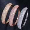 S0141 Personalized Wind Bracelet Exquisite Full Diamond Zircon Half Circle Curved Snap Bracelet