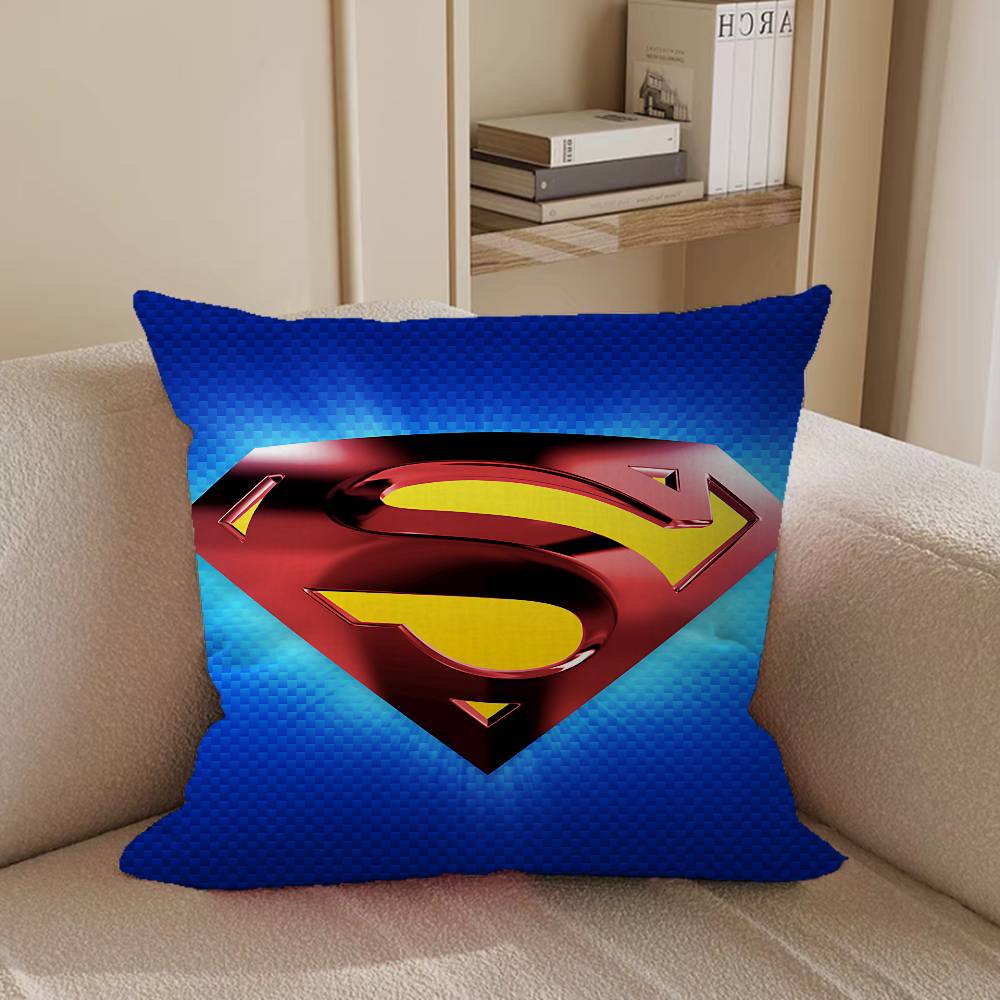 Cool S-SupermanS LOGO Pillow Case Removable Washable Cushion Cover – All-Season Soft Linen