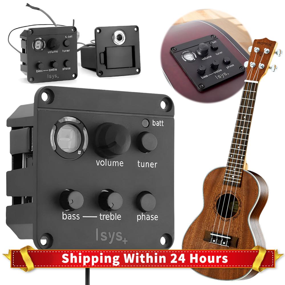 Acoustic Guitar Pickup Onboard Preamps Piezo Pickup Classic Acoustic Guitar EQ Tuner Piezo Pickup for Fishman ISYS+ Accessories