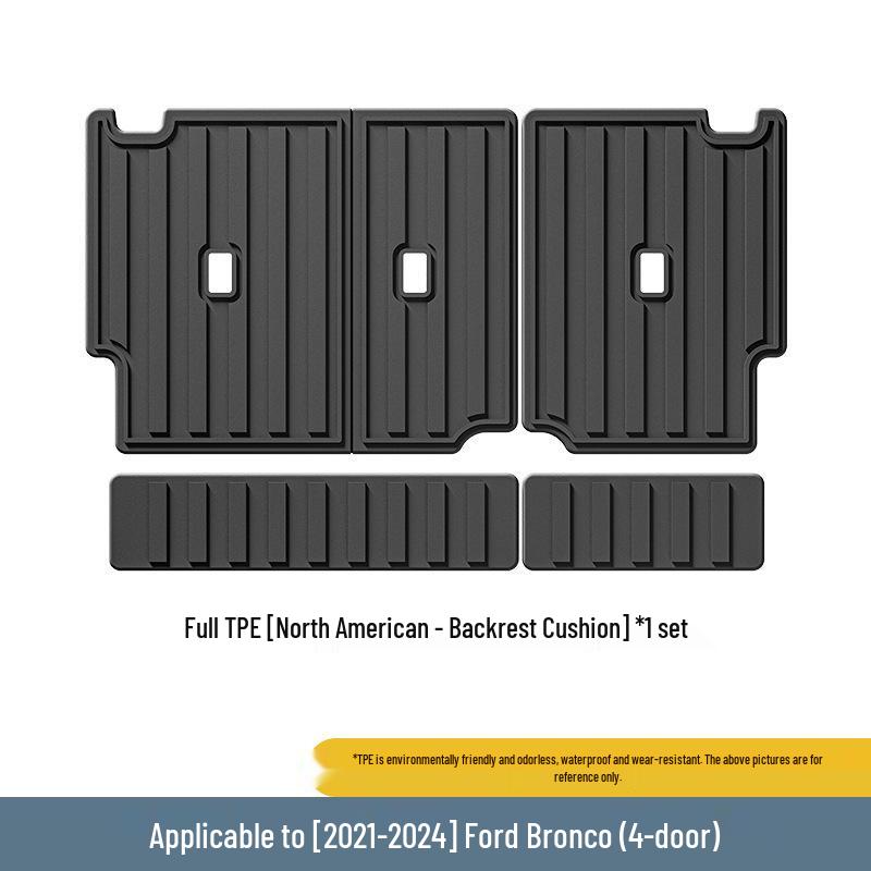 TPE Floor Mats for 2021-2024 Ford Bronco 4-Door - Eco-Friendly, All-Weather