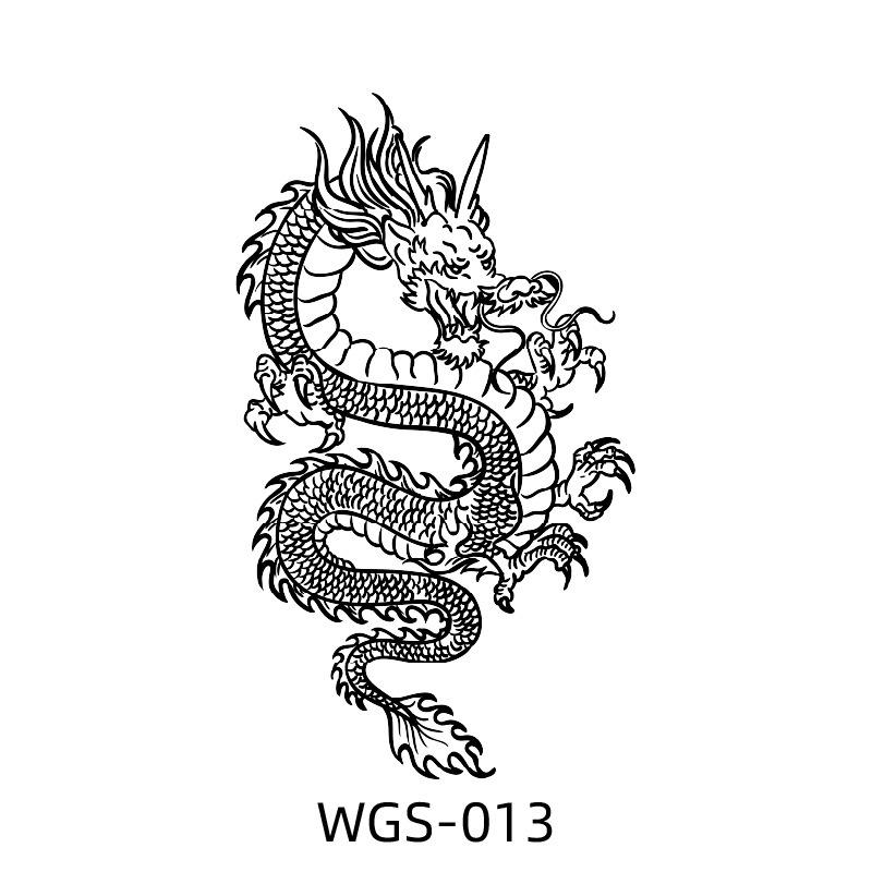 

Waterless Herbal Tattoo Stickers: Personalized Large Animal Designs, Non-Reflective, Long-Lasting for Men & Women. 80x110mm