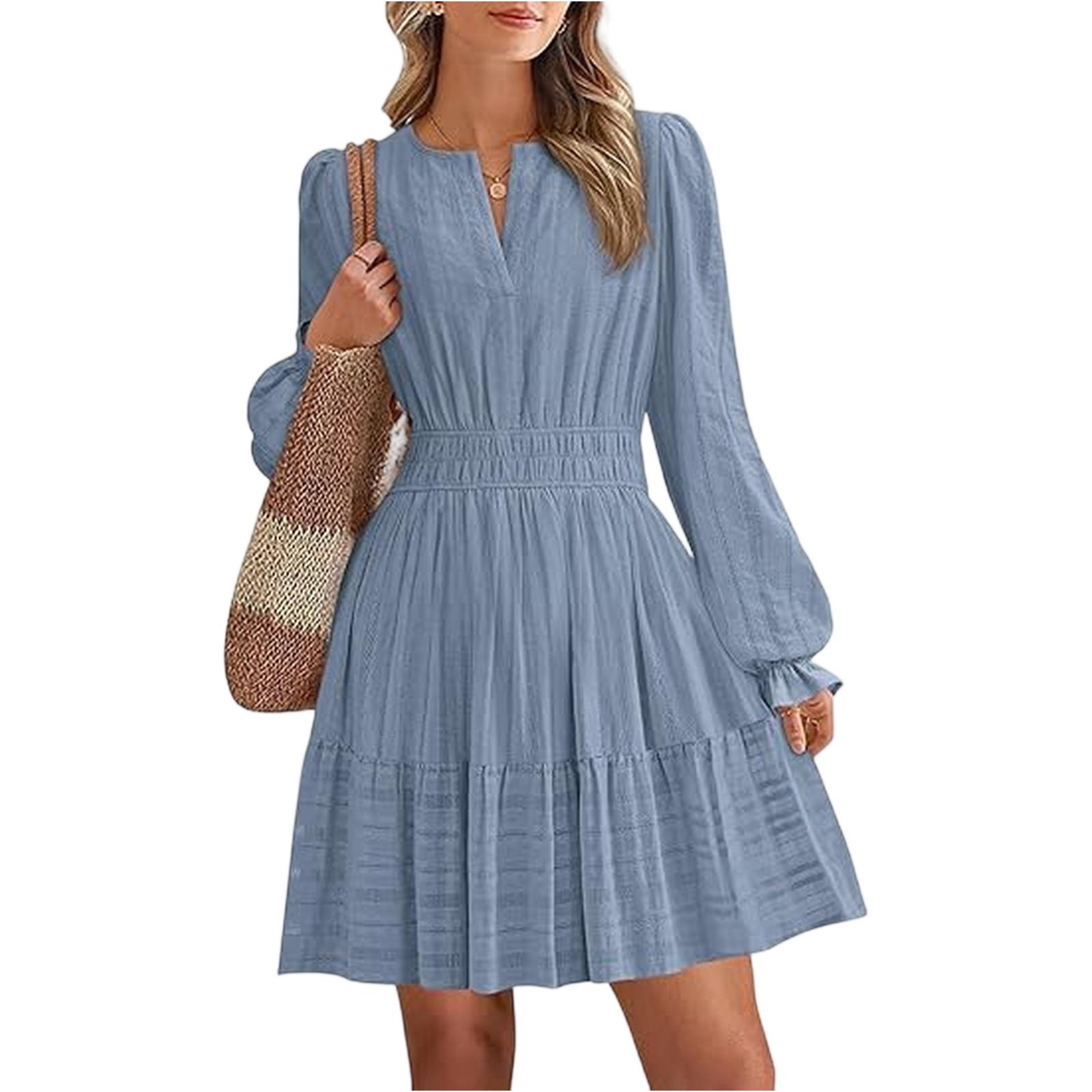 

Женские модные повседневные платья с длинным рукавом XL чёрный