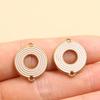 Geometric Gold-Plated Stainless Steel Pendant Jewelry Components