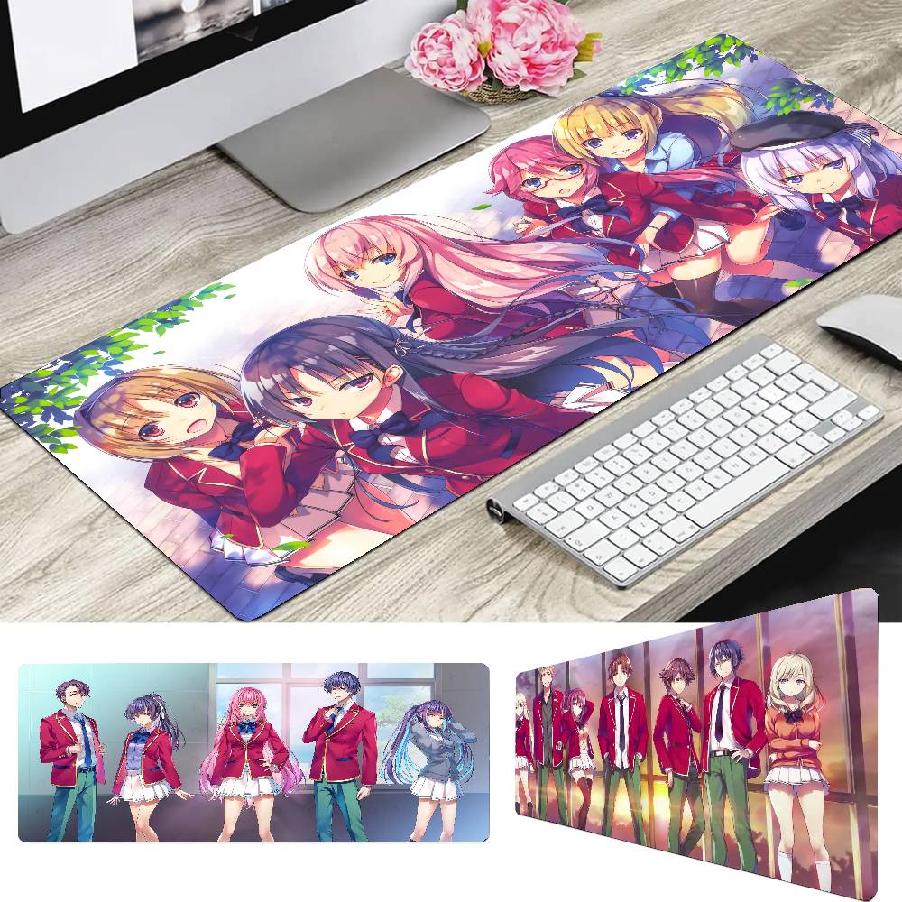 Classroom Of The E-Elite Anime Mousepad Mouse Mat Desk Mat With Pad Gaming Accessories Prime Gaming XXL Keyboard Pad Padding M