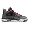 Air Jordan 4 Retro GS Infrared Kids Sneakers Grey Dark-Grey Infrared-23 408452-061