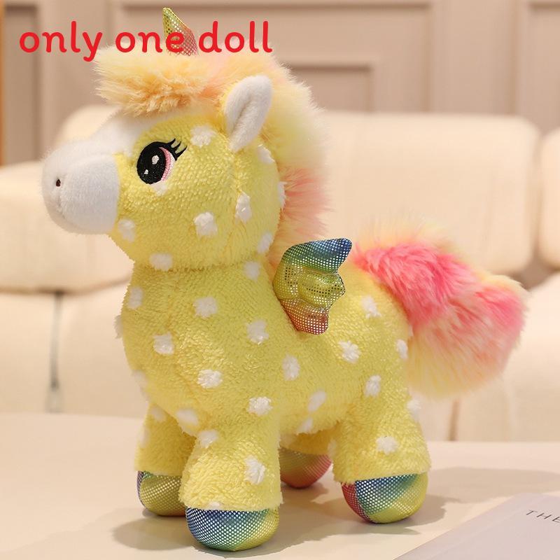 Unicorn Plush Toy Animal Figurine With Short Plush Material For Kids Gift And Collection