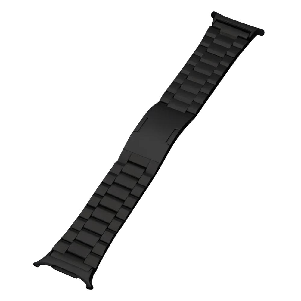 Watch Band for Samsung Galaxy Watch8 44mm/40mm/Watch8 Classic 46mm Titanium Alloy 3-Bead Wrist Strap