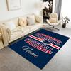 Patriots Football Customizable Name Floor Rug Office Rug Suitable for Dining Room Bedrooms Game Room Decorate Room Antislip Carpet Office Home Decor