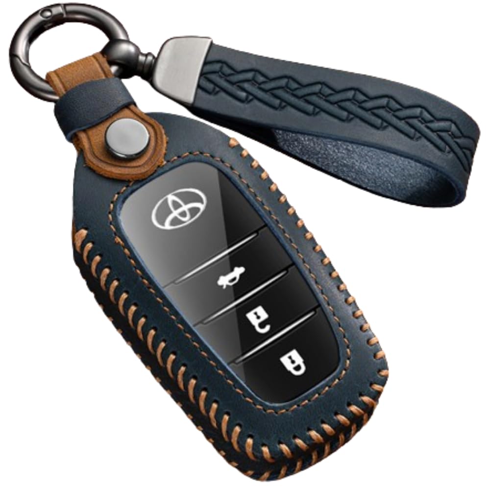 

Mellbo Ключ Смарт-ключ Toyota Новый Новый Новый Land Yaris Коричневый x Темно-синий Чехол, Кожа, Мужской, Чехол, Harrier, Noah, Voxy, Prius, Hilux, Cruiser, Yaris, Cross,