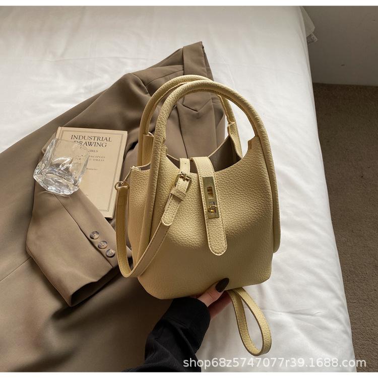 Premium sense bag women 2025 new retro shoulder bag temperament shoulder crossbody mother bucket bag hand bag women