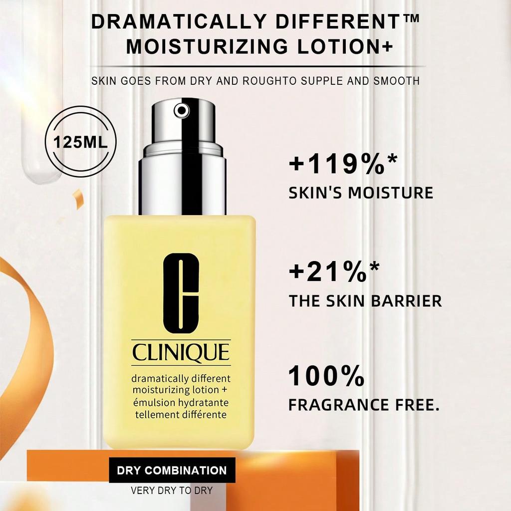 Clinique Dramatically Different Loção Hidratante+ Com Bomba 4.2 FL.OZ./125ML - Pele Mista a Seca