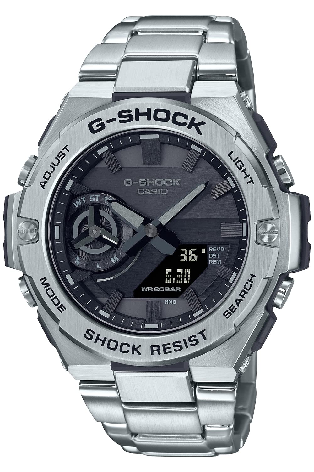 

Watch Bluetooth equipped Silver [Casio] G-Shock [] G-STEEL GST-B500D-1A1JF Men s