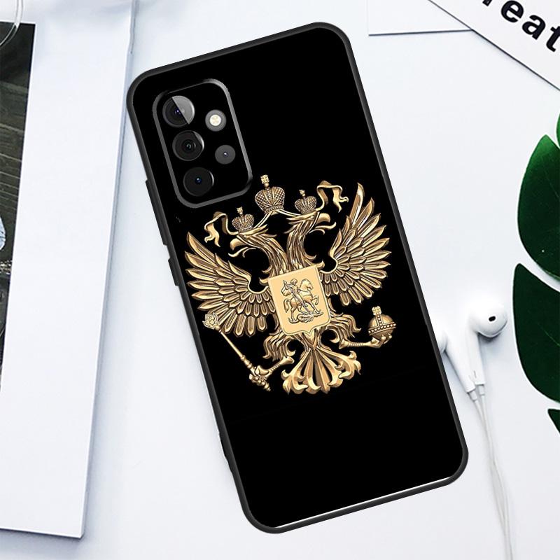Russia Coat of Arms For Samsung Galaxy A52 A22 A32 A54 A34 A14 A55 A35 A15 A53 A33 A13 A05 A06 A16 Phone Case