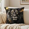 B-Black Gold Eagle Pillow Luxury Decor Cushion Cushion Cover Pillowcase Anti-Dustmite Living Room Sofa Decor Cushion Room
