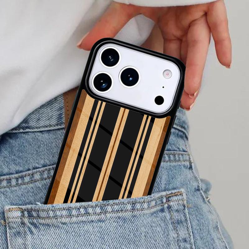

Hawaiian Faux Wood Surfboard Phone Case for iPhone 16e 15 14 13 12 17 Pro Max Plus Air 17pro Cover Coque iPhone 15 Pro Max