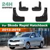 4 Stück Spritzschutz Kotflügel Kompatibel mit Skoda Rapid Schrägheck 2013 2014 2015 2016 2017 2018 2019
