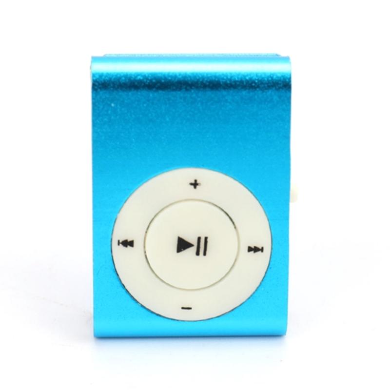 Pocket Size Metal Clamp MP3 Player Expandable Storage via Memory Card Rich Bass Sound Extended Battery