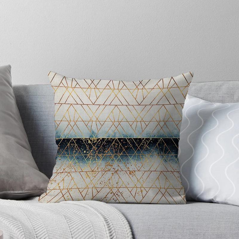 House Decorative Home Pillowcase For Sofa Cushion Cover 45*45 Nordic 40*40Cm 40X40Cm 50X50 Living Room Abstract 60X60 Black Grey