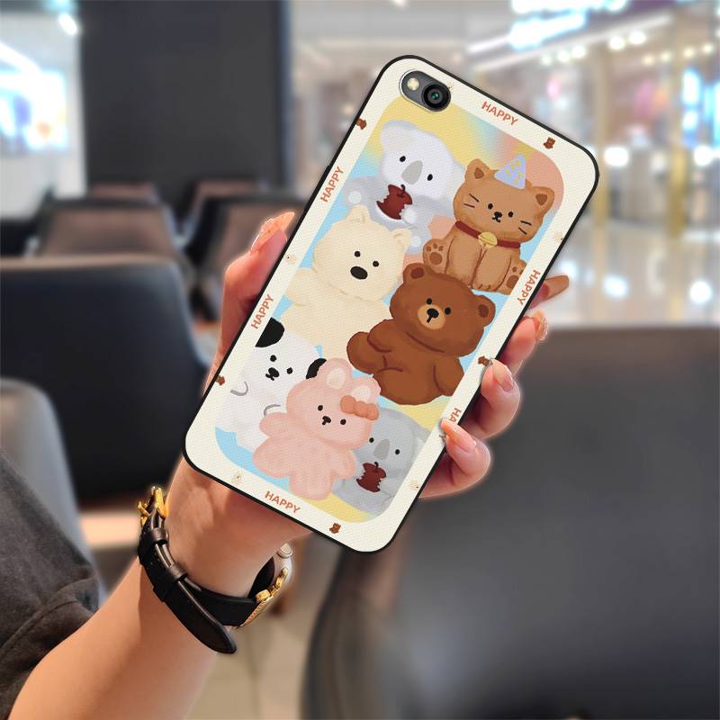 Cartoon Full Wrap Phone Case For Xiaomi Redmi GO Cute Protective Shockproof Silicone Graffiti Anti-knock Dirt-resistant