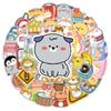 50Pcs Cute Shiba Inu Rabbit Stickers Kawaii Animal Vinyl Decals Waterproof For Laptop Water Bottle Phone Case