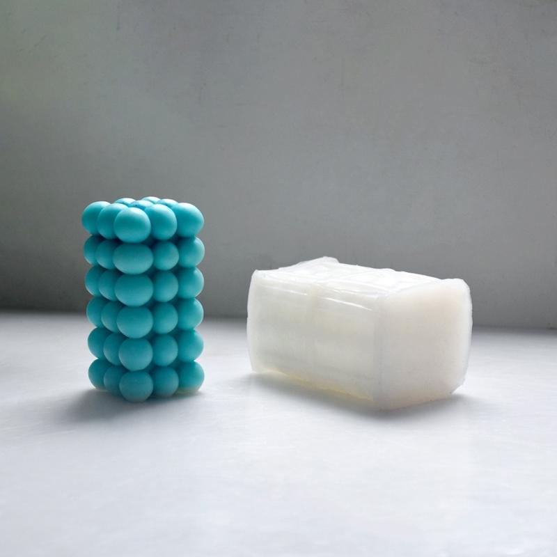 Silicone Candle Mold Magic Bubble Cube-Ball Resin Mould for DIY Gypsum Casting-Mold Fondant Soap Chocolate Decoration
