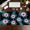 Funny Eyes Mouse Pad Large Computer Office Game Table Mat Rubber AntiSlip Stitched Edge Keyboard Mats 90x40 Xxl Desk Pads