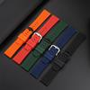 20mm 22mm Premium-Grade Fluororubber Watch Strap For Seiko IWC Rolex Casio Waffle Strap Universal Men Diver Sports Watch Band